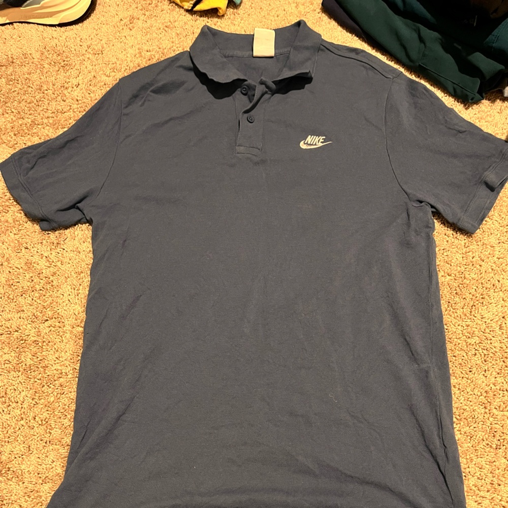 Nike Blue Polo Shirt Classic Style